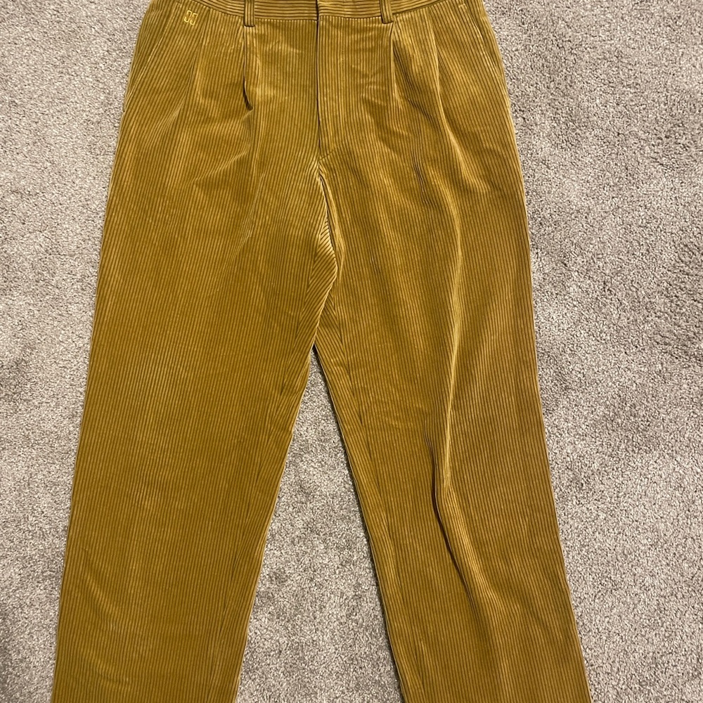 Vintage DAKS Yellow Corduroy Trousers
